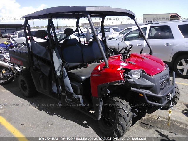 4XAWH76A8D2297015 - 2013 POLARIS RANGER 800 CREW RED photo 1