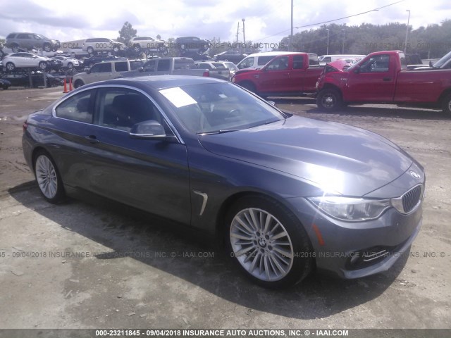 WBA3N3C50EF710654 - 2014 BMW 428 I GRAY photo 1