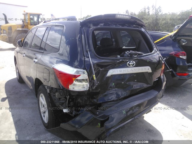 5TDJK3EH5AS013548 - 2010 TOYOTA HIGHLANDER SE BLACK photo 6