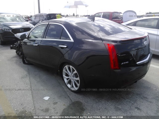 1G6AE5SX0F0123127 - 2015 CADILLAC ATS PREMIUM BLACK photo 3