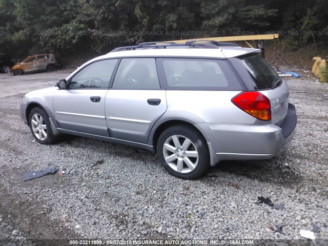 4S4BP61C877317909 - 2007 SUBARU LEGACY OUTBACK 2.5I SILVER photo 3