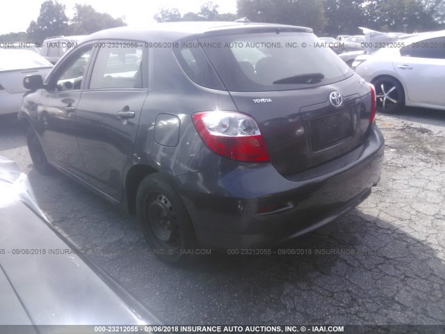 2T1KU4EE3AC328724 - 2010 TOYOTA COROLLA MATRIX  GRAY photo 3