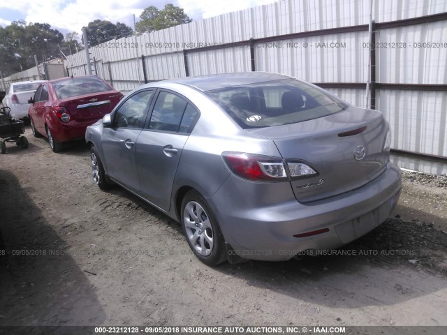 JM1BL1UF6C1622556 - 2012 MAZDA 3 I SILVER photo 3