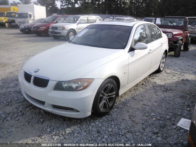 WBAVC73578KP37982 - 2008 BMW 328 XI SULEV WHITE photo 2