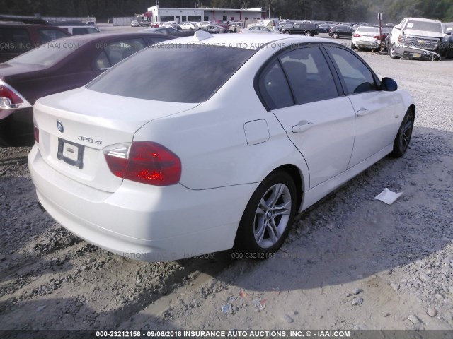 WBAVC73578KP37982 - 2008 BMW 328 XI SULEV WHITE photo 4