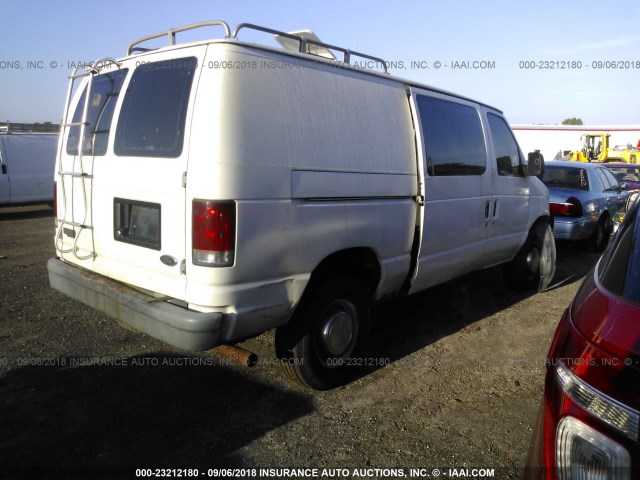 1FTSE34L43HB31552 - 2003 FORD ECONOLINE E350 SUPER DUTY VAN WHITE photo 4