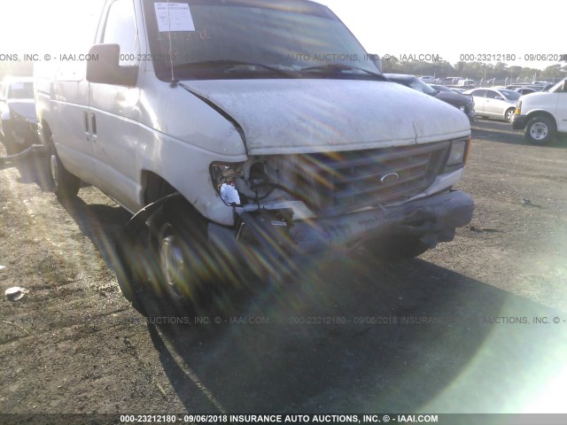 1FTSE34L43HB31552 - 2003 FORD ECONOLINE E350 SUPER DUTY VAN WHITE photo 6