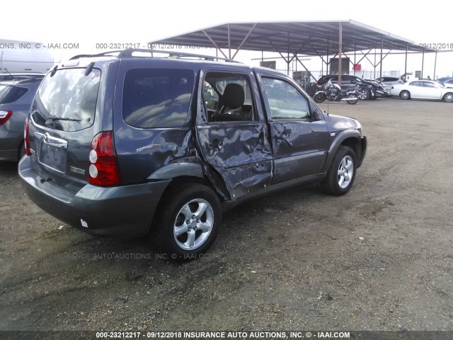 4F2YZ041X5KM33199 - 2005 MAZDA TRIBUTE S GRAY photo 4