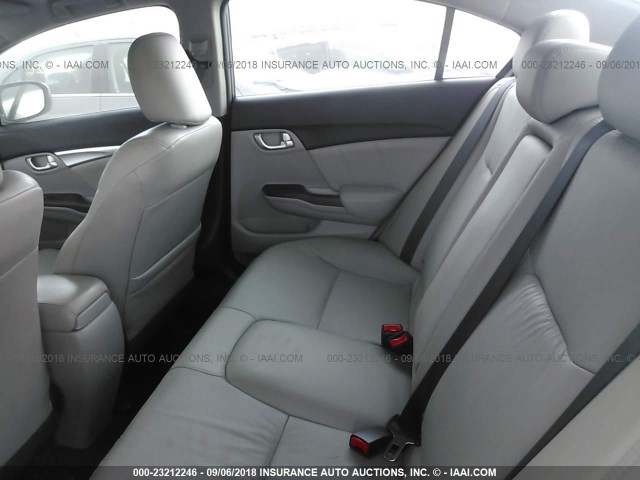 2HGFB2F95EH515702 - 2014 HONDA CIVIC EXL ნაცრისფერი ფოტო 8