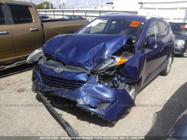 KM8JUCAC1BU238434 - 2011 HYUNDAI TUCSON GLS/LIMITED 蓝色 照片 2