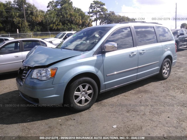 2A4RR8DX5AR427940 - 2010 CHRYSLER TOWN & COUNTRY TOURING PLUS BLUE photo 2