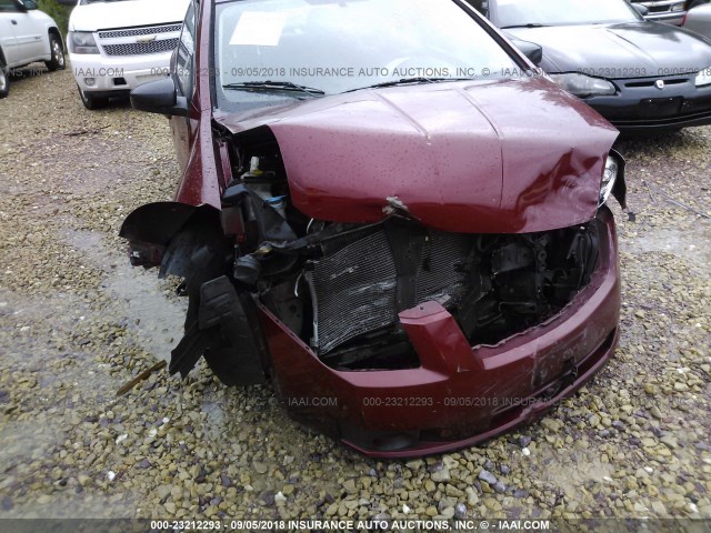 3N1AB61E27L626838 - 2007 NISSAN SENTRA 2.0/2.0S/2.0SL RED photo 6