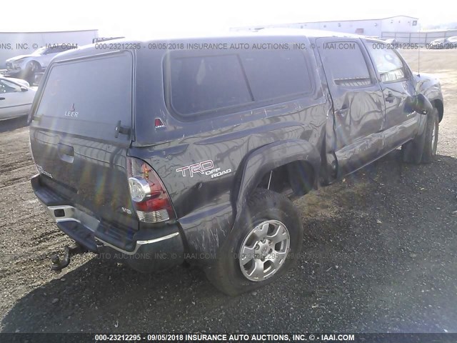 3TMLU4EN7BM075887 - 2011 TOYOTA TACOMA DOUBLE CAB ნაცრისფერი ფოტო 4