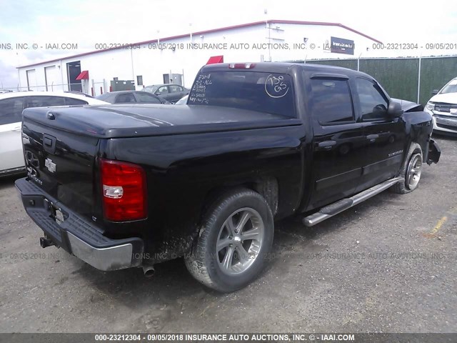 3GCEC13J57G510681 - 2007 CHEVROLET SILVERADO C1500 CREW CAB BLACK photo 4