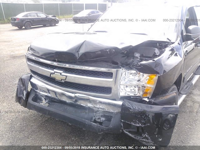 3GCEC13J57G510681 - 2007 CHEVROLET SILVERADO C1500 CREW CAB BLACK photo 6