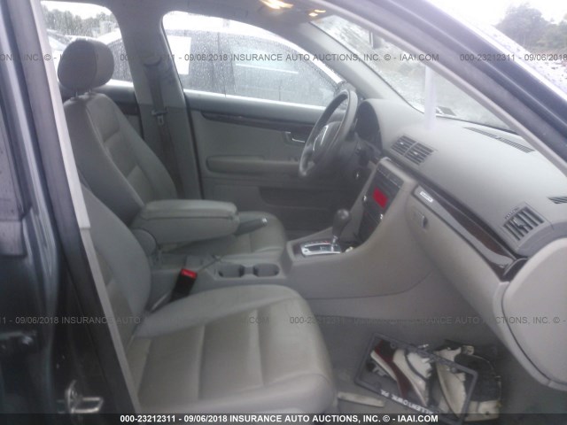 WAUDF78E48A142668 - 2008 AUDI A4 2.0T QUATTRO GRAY photo 5