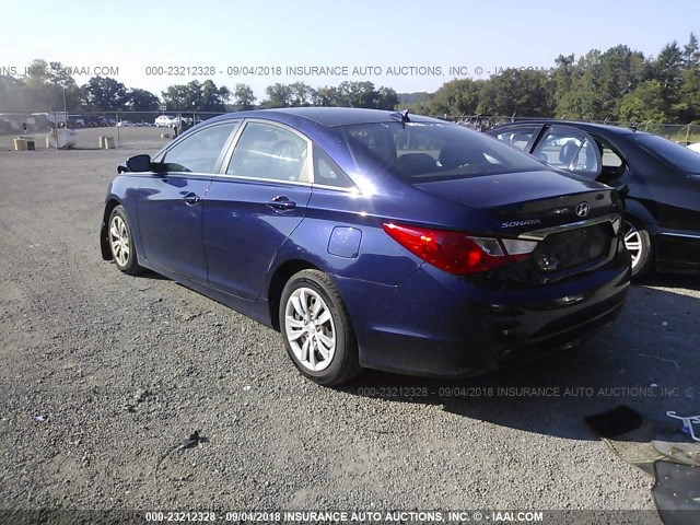 5NPEB4AC5DH553462 - 2013 HYUNDAI SONATA GLS PURPLE photo 3