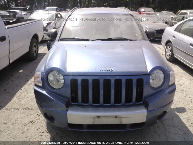 1J8FF57W47D144825 - 2007 JEEP COMPASS LIMITED BLUE photo 6