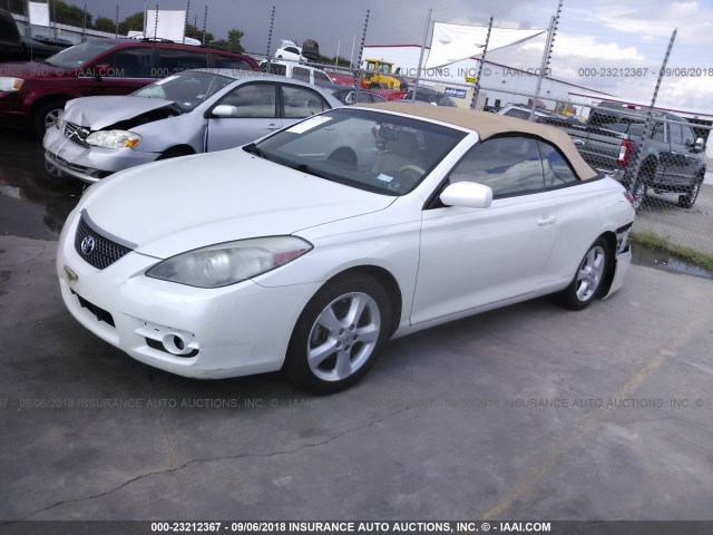 4T1FA38P68U156926 - 2008 TOYOTA CAMRY SOLARA SE/SLE/SPORT WHITE photo 2