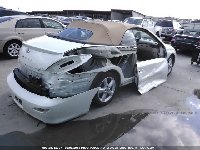 4T1FA38P68U156926 - 2008 TOYOTA CAMRY SOLARA SE/SLE/SPORT WHITE photo 4