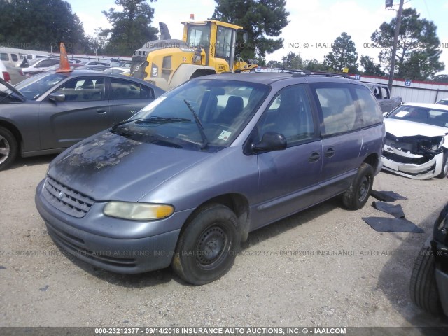 2P4FP2536VR203617 - 1997 PLYMOUTH VOYAGER PURPLE photo 2