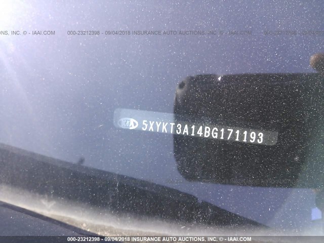 5XYKT3A14BG171193 - 2011 KIA SORENTO LX 灰色 照片 9