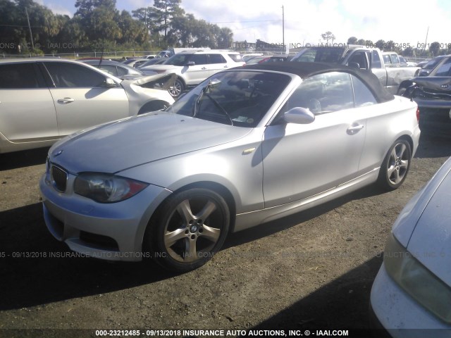 WBAUN93509VK40273 - 2009 BMW 135 I SILVER photo 2