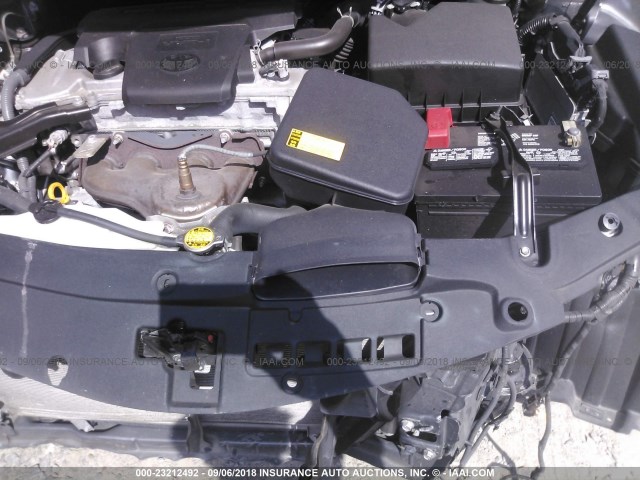 4T1BF1FK7CU116021 - 2012 TOYOTA CAMRY SE/LE/XLE GRAY photo 10