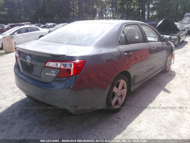 4T1BF1FK7CU116021 - 2012 TOYOTA CAMRY SE/LE/XLE GRAY photo 4