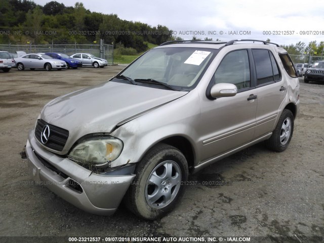 4JGAB57E94A488955 - 2004 MERCEDES-BENZ ML 350 GOLD photo 2