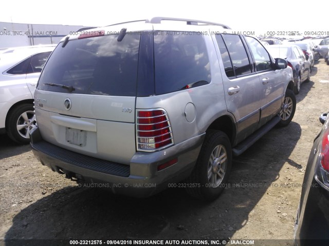 4M2ZU86E64UJ19550 - 2004 MERCURY MOUNTAINEER  TAN photo 4