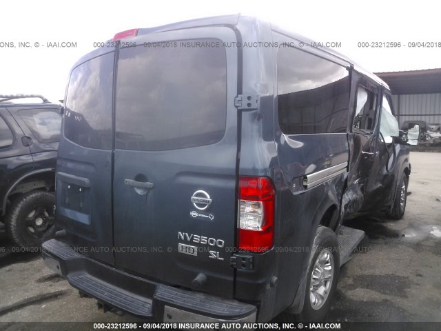 5BZAF0AA0DN201612 - 2013 NISSAN NV 3500/S/SV/SL BLUE photo 4