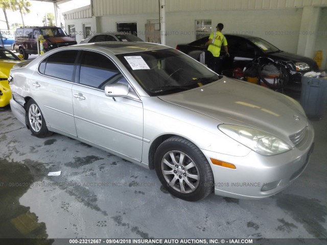 JTHBA30G145022939 - 2004 LEXUS ES 330 SILVER photo 1