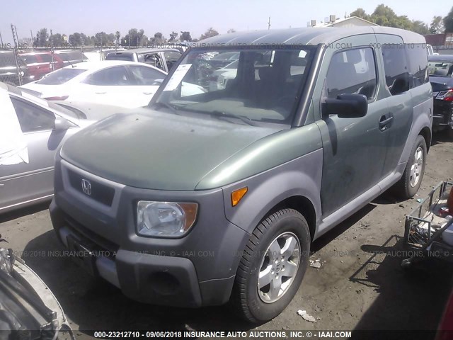 5J6YH286X5L026833 - 2005 HONDA ELEMENT EX GREEN photo 2