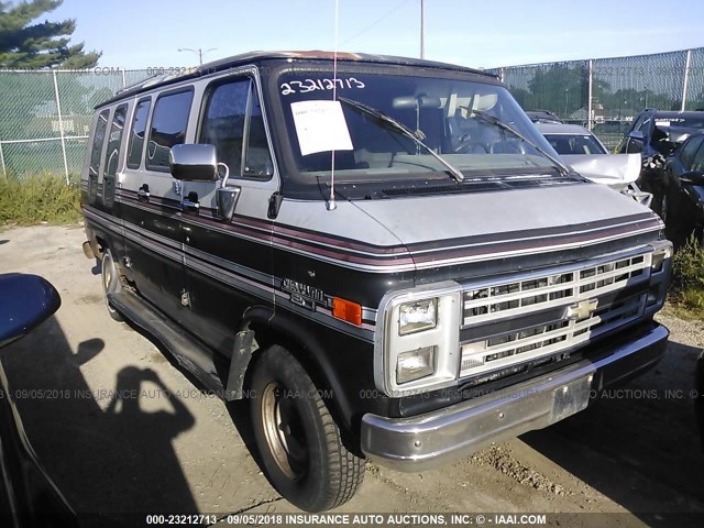 1GBEG25K6L7130548 - 1990 CHEVROLET G20 BLACK photo 1