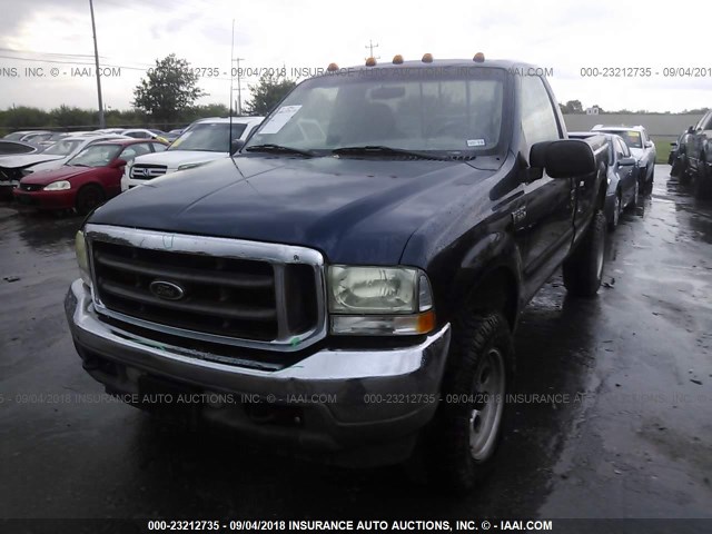 1FTSF31S13EA53421 - 2003 FORD F350 SRW SUPER DUTY BLUE photo 2