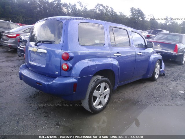 3GNDA13D36S580176 - 2006 CHEVROLET HHR LS BLUE photo 4