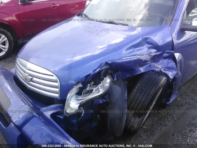 3GNDA13D36S580176 - 2006 CHEVROLET HHR LS BLUE photo 6
