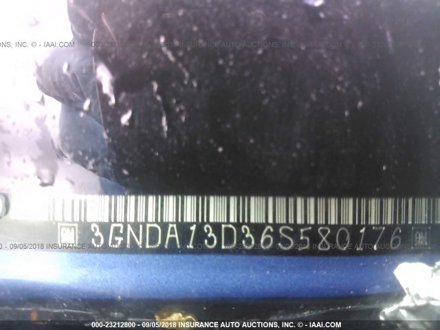 3GNDA13D36S580176 - 2006 CHEVROLET HHR LS BLUE photo 9