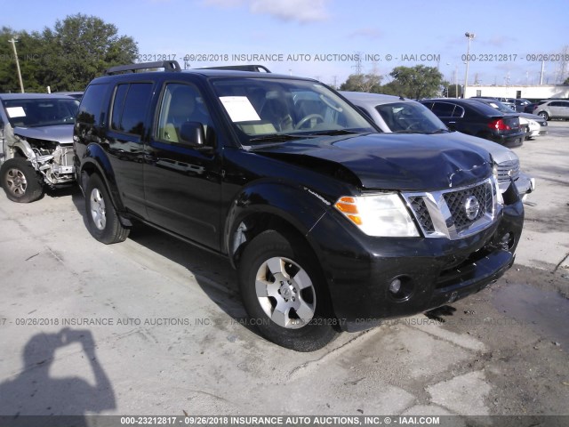 5N1AR1NN5BC615161 - 2011 NISSAN PATHFINDER S/LE/SE BLACK photo 1