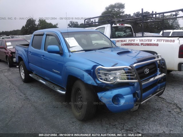 5TEJU62N75Z012707 - 2005 TOYOTA TACOMA DOUBLE CAB PRERUNNER BLUE photo 1
