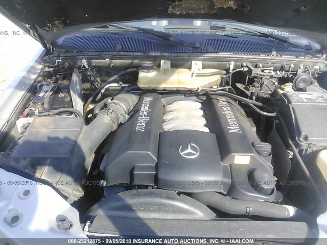 4JGAB72E8YA202117 - 2000 MERCEDES-BENZ ML 430 银色 照片 10