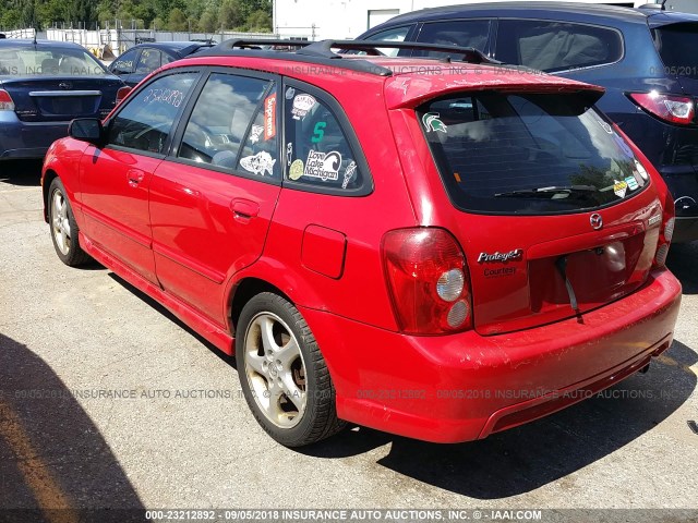 JM1BJ245321482015 - 2002 MAZDA PROTEGE PR5 RED photo 3