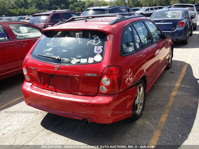 JM1BJ245321482015 - 2002 MAZDA PROTEGE PR5 红色 照片 4