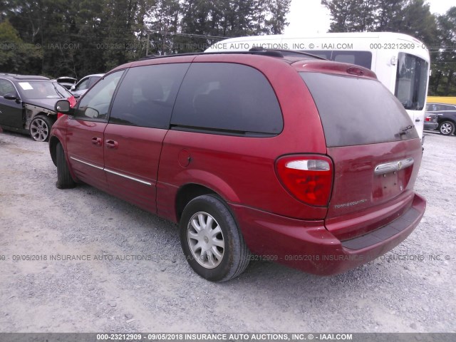 2C4GP54L43R121927 - 2003 CHRYSLER TOWN & COUNTRY LXI RED photo 3