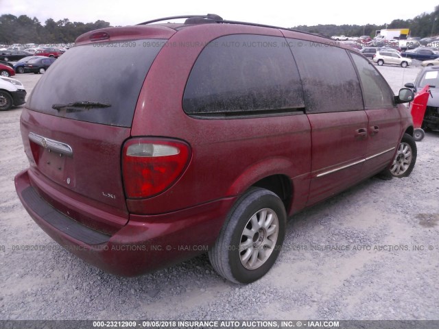 2C4GP54L43R121927 - 2003 CHRYSLER TOWN & COUNTRY LXI RED photo 4