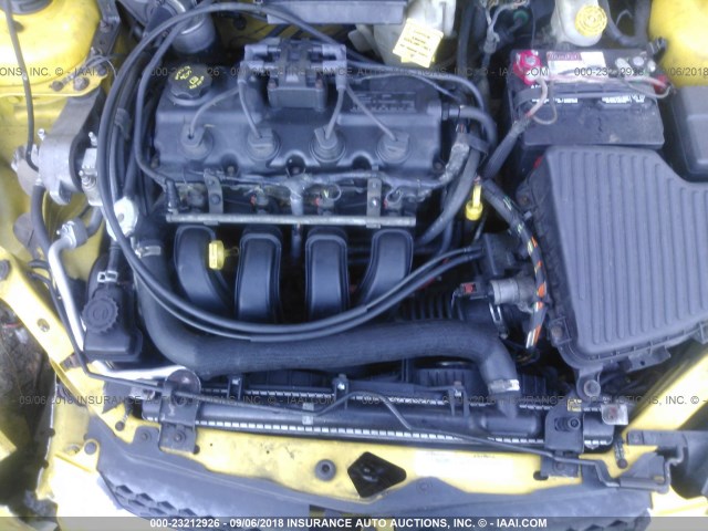 1B3ES56C94D571792 - 2004 DODGE NEON SXT YELLOW photo 10