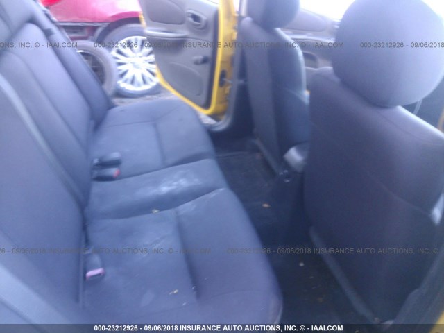 1B3ES56C94D571792 - 2004 DODGE NEON SXT YELLOW photo 8