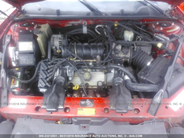 2G1WX15KX19153426 - 2001 CHEVROLET MONTE CARLO SS წითელი ფოტო 10