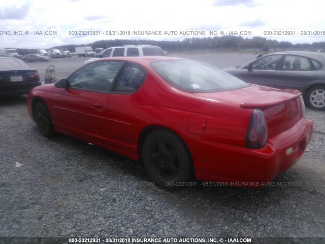 2G1WX15KX19153426 - 2001 CHEVROLET MONTE CARLO SS RED photo 3